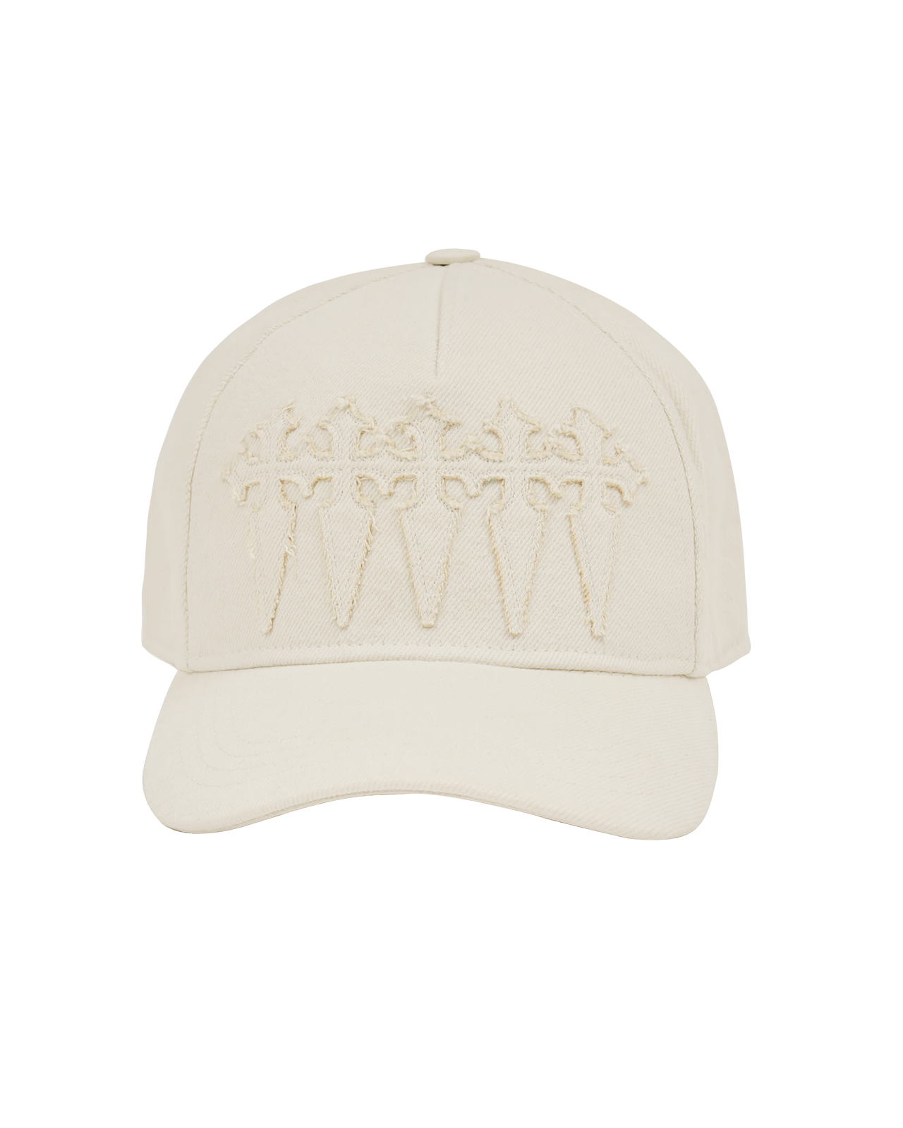WHITE CROSSED CAP